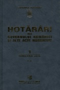 Coperta revistei Hotărâri ale Guvernului României și alte acte normative 1/2006 vol. 2