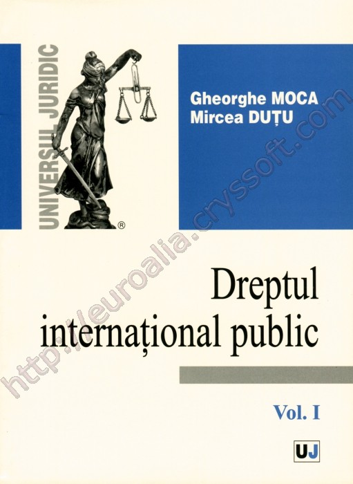 Dreptul internațional public - vol. 1 - Coperta față - CrysSoft Euroalia