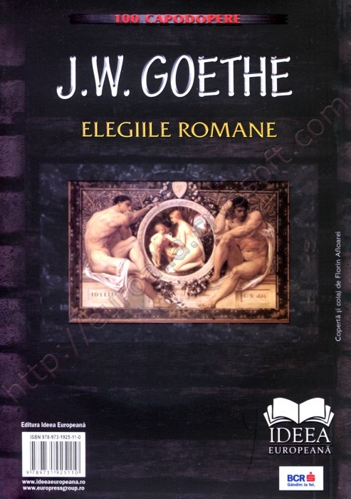 Elegiile romane (cu CD audio) - Coperta spate - CrysSoft Euroalia