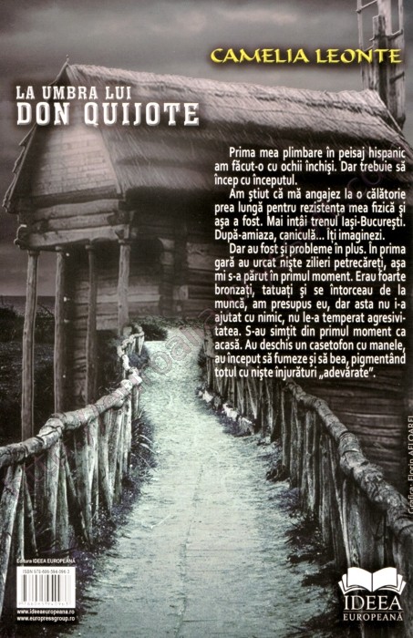 La umbra lui Don Quijote: proză - Coperta spate - CrysSoft Euroalia
