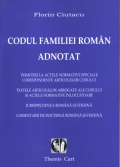 Coperta cărții Codul familiei român adnotat
