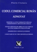 Coperta cărții Codul comercial român adnotat