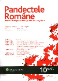 Coperta revistei Pandectele Române, nr. 10/2007