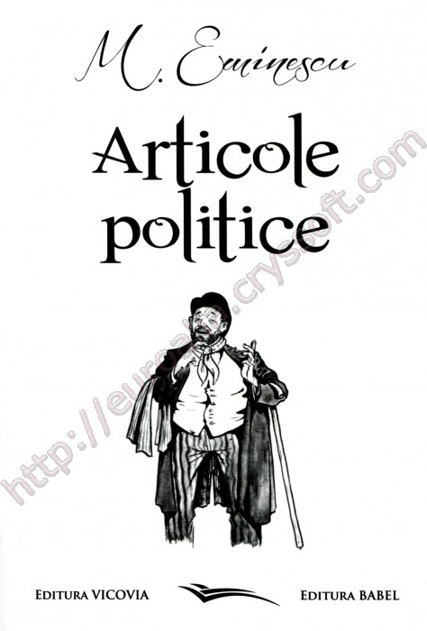 Articole politice: ediția a II-a anastatică - Coperta față - CrysSoft Euroalia