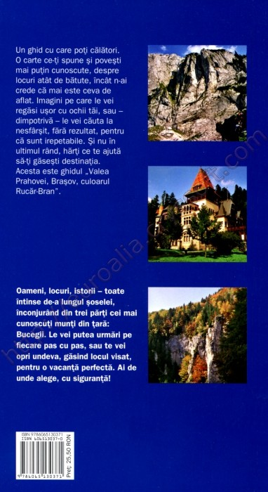 Ghidul turistic Valea Prahovei, Brașov, culoarul Rucăr - Bran 2009 - ed. a V-a, revizuită - Coperta spate - CrysSoft Euroalia