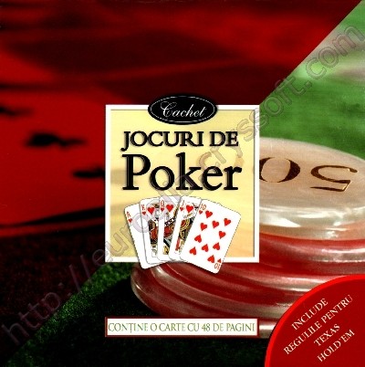 Jocuri de poker - Cutia ce conține setul de poker, din față - CrysSoft Euroalia
