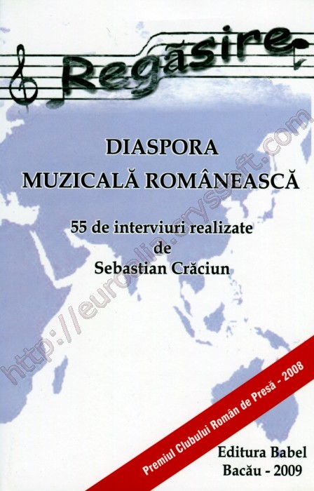 Regăsire, diaspora muzicală românească: 55 de interviuri - Coperta față - CrysSoft Euroalia